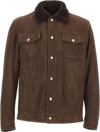 Barba Colt Leren Jas - Heren - Leren en Su&egrave;de Jassen - Bruin - 2XL - Leer - Jassen