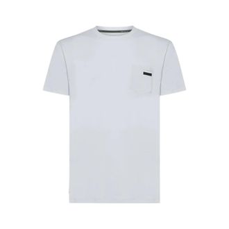 Roberto Ricci Design T-Shirts, male, White, 3XL, Pocket T-Shirt Revo Bianca