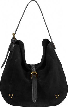 Jerome Dreyfuss Womens Luis Split Suede Bag In Black