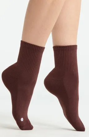 Zella Assorted 3-Pack Half Crew Socks in Brown Ristretto Multi at Nordstrom, Size 9-11