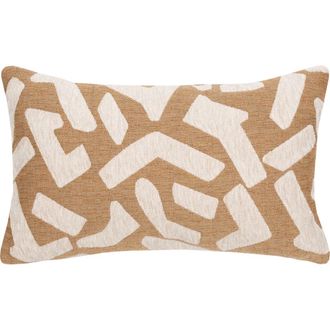 Elaine Smith Fascination Caramel Chenille Indoor & Outdoor Woven Accent Pillow at Nordstrom, Size 12X20