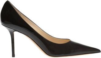 Jimmy Choo London Black Patent Leather Stiletto Heel Size 36.5