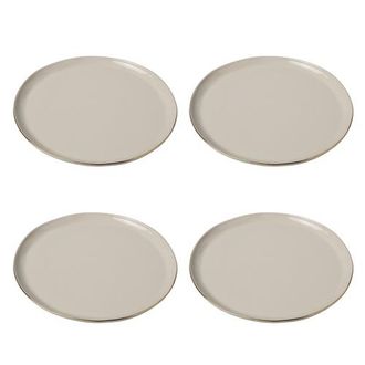 Be Home 24k Gold Tam Stoneware Dinner Plate - Set of 4 in Pearl at Nordstrom