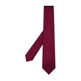 Kiton Ties, male, Red, Size: ONE SIZE Red Silk Tie Elegant Style