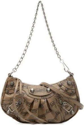 Balenciaga Pre-owned Shoulder Bags, female, Brown, Size: ONE SIZE Pre-owned The Le Cagole