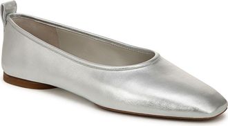 Vince Vivian Ballet Flat in Silver at Nordstrom Rack, Size 7.5