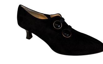 Brunate Womens Kensington Button Heel In Black
