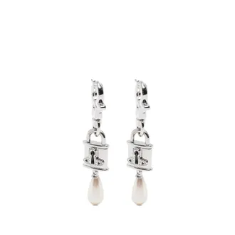 Vivienne Westwood Small Celestia Orb Padlock Earrings
