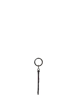 Longchamp Womens Keychain Le Pliage Original Brown Leather Calf Keyrings & Keychains