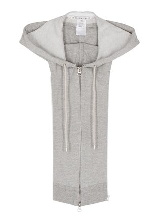 Veronica Beard Hooded Cotton Dickey - Grey - One Size