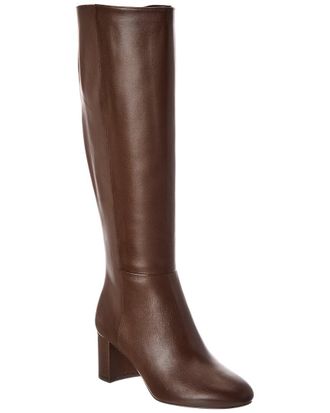 Stuart Weitzman Celina Zip Leather Knee-High Boot