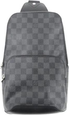 Louis Vuitton Pre-owned Cross Body Bags, male, Gray, Size: ONE SIZE Pre-owned Canvas Shoulder Bag