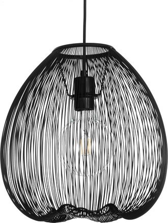 Oresteluchetta Lámpara de araña de alambre de acero negro mate cm. Ø.35 h.36