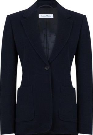 Max Mara Mxmutilita Blazer - Dames - Blazers - Blauw - M - Wol - Jassen
