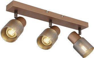 Globo Lighting Foco de techo Bar color café mate 3x E14