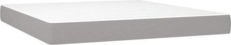 vidaXL Colch&oacute;n De Muelles Ensacados Tela Gris Claro 160x200x20cm Vidaxl