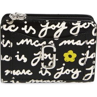 Marc Jacobs The Joy Mini Compact Snapshot Wallet in Black Multi at Nordstrom