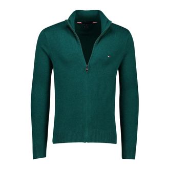 Tommy Hilfiger Truien & Vesten, Heren, Groen, L, Katoen, Cardigan