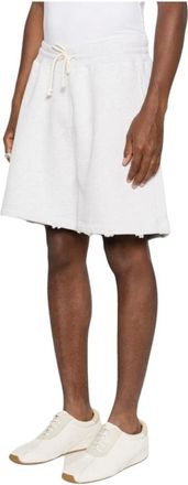 Golden Goose Casual Shorts, male, Gray, Size: XL Drawstring Frayed Shorts