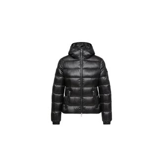 Moncler Winter Jackets, female, Black, Size: 2XS Glesse Hooded Jacket