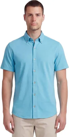 Lords of Harlech Mens Knit Shirt in Teal at Nordstrom, Size Xx-Large