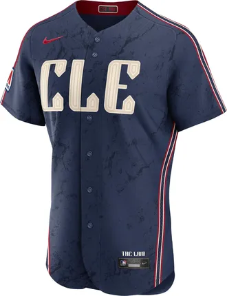 Nike Jos&eacute; Ram&iacute;rez Cleveland Guardians City Connect Nike Mens MLB Authentic Jersey in Blue | 890007YGGU9-WDZ