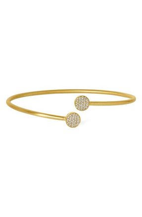 Dean Davidson Mirabeaux Pav&eacute; Twist Bangle in White Cz/gold at Nordstrom