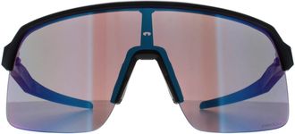 Oakley Rectangle Mens Matte Black Prizm Sapphire Sutro Lite - One Size