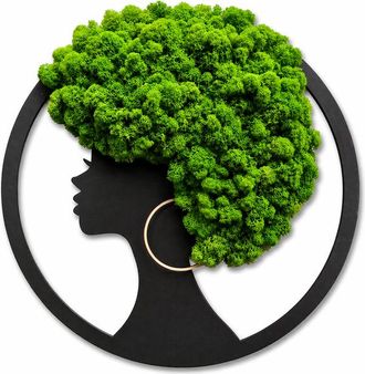 OEM Mujer Con Cabello Afro-musgo