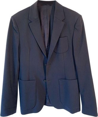 Joseph Blue Wool Blend Tailored Jacket Size XS