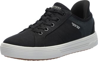 Skechers Mens Arch Fit Arcade - Good 2 See Hands Free Slip-ins, Black, 9.5