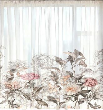 OEM Letrero Para Puerta Con Dise&ntilde;o De Hojas Naturales Y Flores, 8 Pulgadas, 132 X 160 Cm
