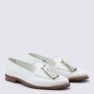 Churchs Womens Flat Shoes Ivory _100 % Le