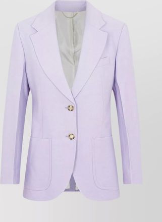 Victoria Beckham patch pocket single-breasted jacket with back vent