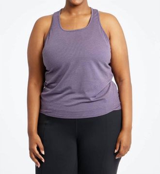 Oiselle Flyout Racerback Tank In Twilight