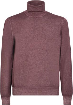 Lardini Roll Neck Sweater - Heren - Coltruien - Paars - 2XL - Truien & Vesten