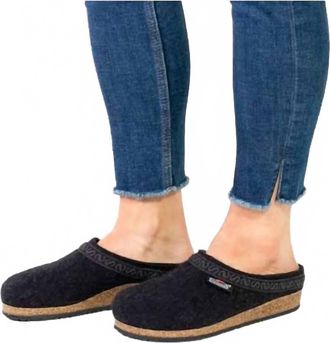 Stegmann Womens Original Cork Wool Clog In Graphite
