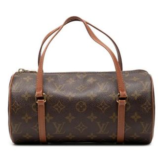Louis Vuitton Pre-owned Papillon 26 - Dames - Pre-owned - Bruin - Maat: ONE Size Leer