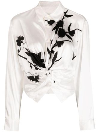 JNBY Camicia con stampa grafica - Bianco