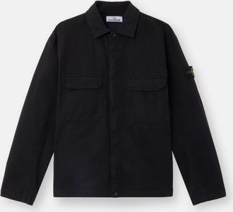 Stone Island Overshirt Jacket In Organic Cotton