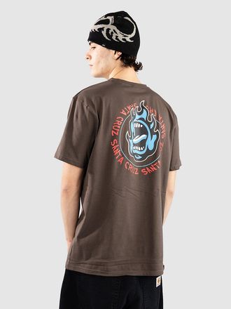 Santa Cruz BT Ringed Screaming Flame T-Shirt nero