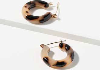 Simons Womens Geo flecked earrings