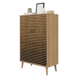 Dmora Aparador Proxima, Buf&eacute; De Sal&oacute;n, Aparador De Sal&oacute;n, Despensa De Cocina, 80x36h127 Cm, Roble, Con Embalaje Reforzado - Dmora