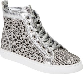 Lady Couture New York High Top Sneaker in Silver at Nordstrom Rack, Size 6.5-7Us / 37Eu