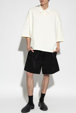 Fear of God Polo With Embroidered Logo, Mens, Cream
