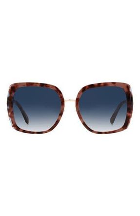 Kate Spade New York kimber 56mm gradient square sunglasses in 0Jbw-I4 at Nordstrom Rack