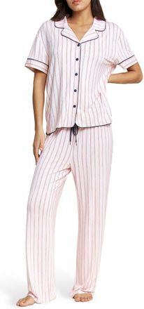 Honeydew Intimates All American Short Sleeve Pajamas in Marzipan Stripe at Nordstrom, Size X-Large