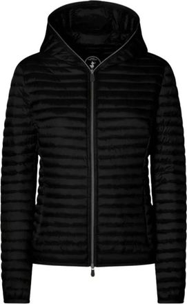 Save The Duck Jassen, Dames, Zwart, L, Alexa Jas met Capuchon