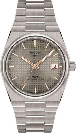 Tissot PRX Powermatic 80 Titanium Bracelet Watch, 38mm in Anthracite at Nordstrom