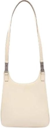 Ferragamo Pre-owned Leren Schoudertas - Dames - Vintage Schoudertas - Beige - ONE Size - Leer - Vintage